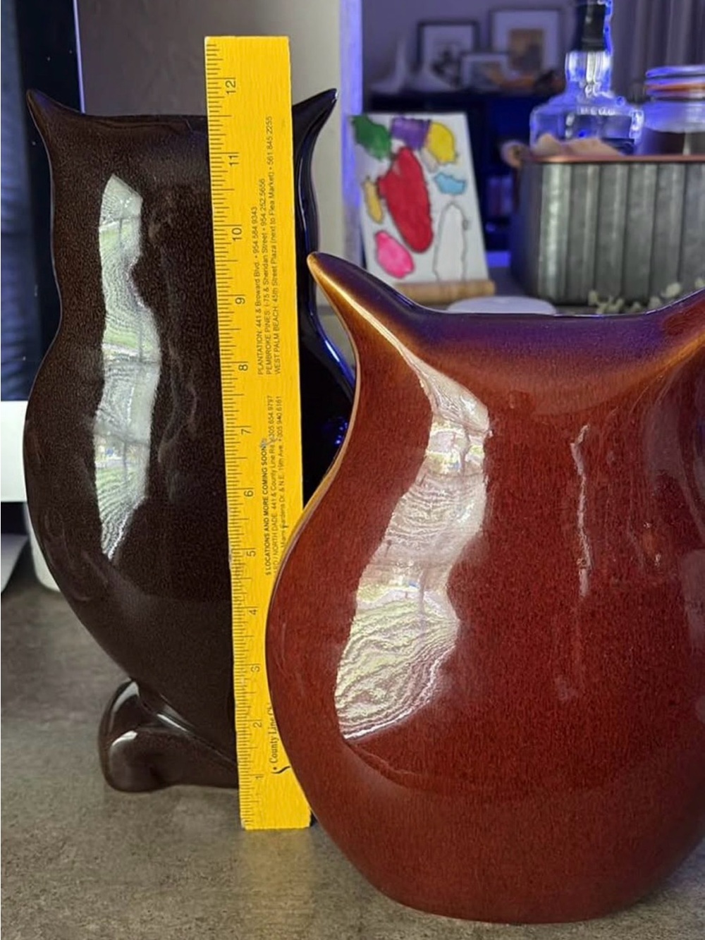 Ceramic Owl Set - Picture 3 of 4
